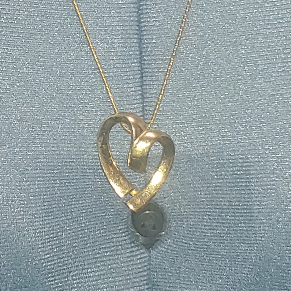 Vintage Gold Heart Necklace
